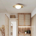 Lyonea - Simple Travertine LED Ceiling Lamp