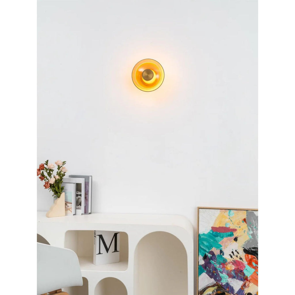 Elysium LED Wandlamp | Indirecte Verlichting, Goud/Amberglass