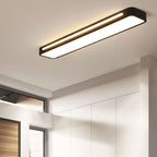 Scandinavian Minimalist Long LED Flush Mount Ceiling Fixture