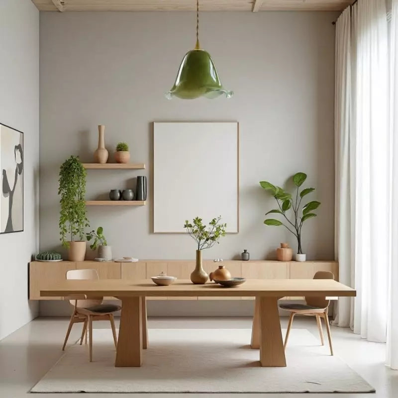 Virendéa - Retro Green Glass Pendant Lamp