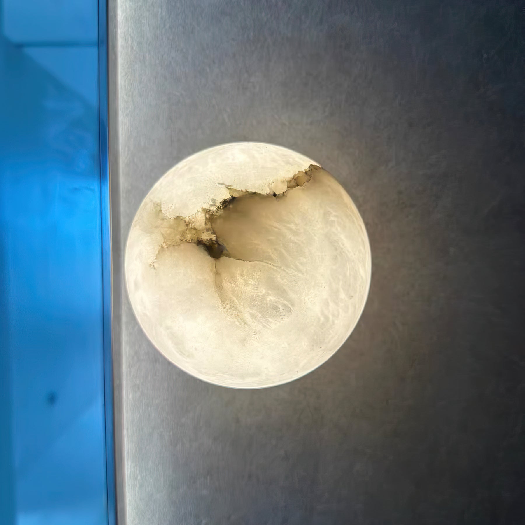 Japandi Marble Orb Wall Sconce LED 1-Light