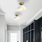 Bela Semi-Flush Ceiling Lamp | Matte Metal, Compact Design