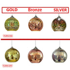 Contemporary 3D Colorful Fireworks Glass Dome Pendant Light with Single Bulb