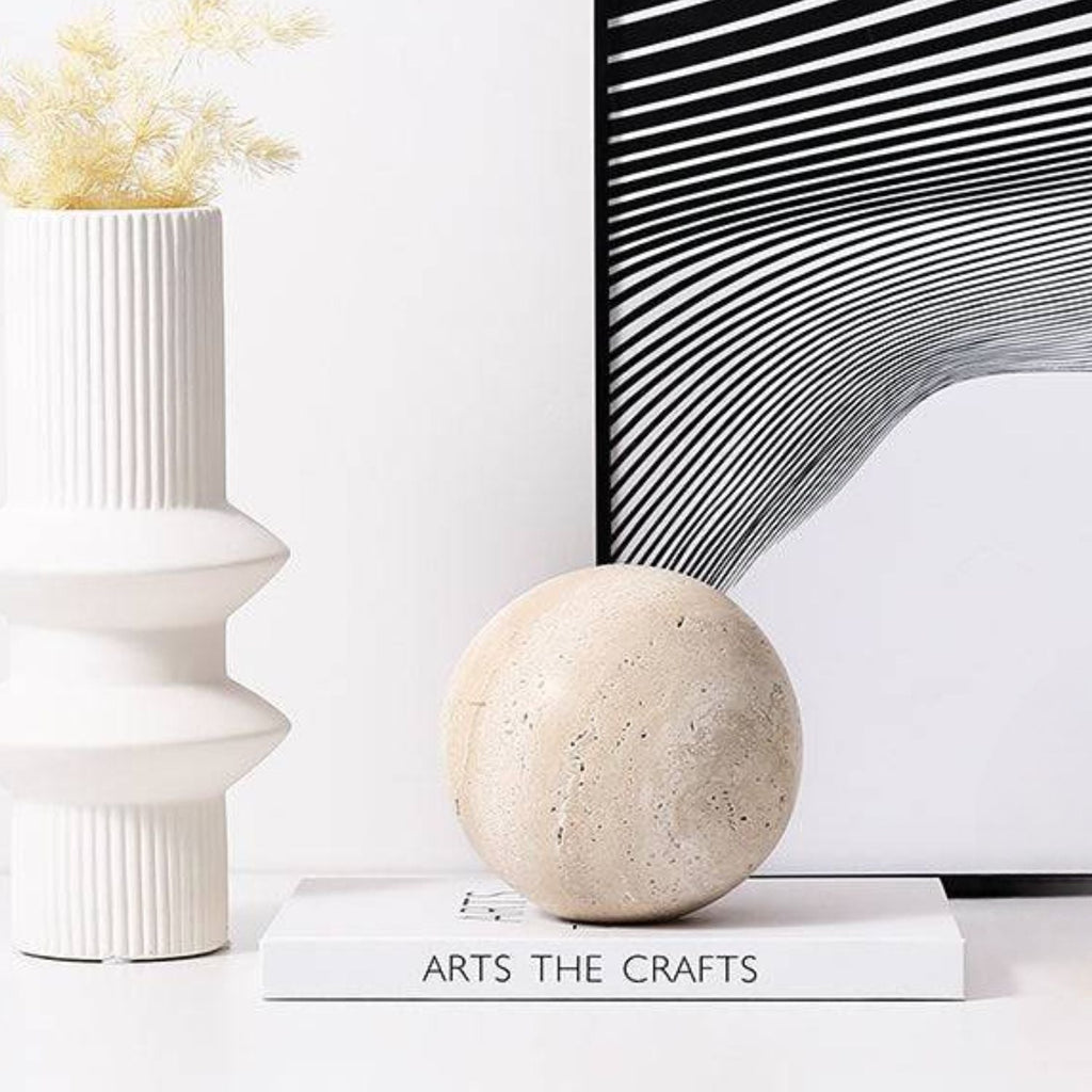Orbis Decorative Sphere | High-Quality Ceramic, Minimalist Design