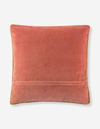 Cleo Throw Pillow | Velvet with Piping Detail