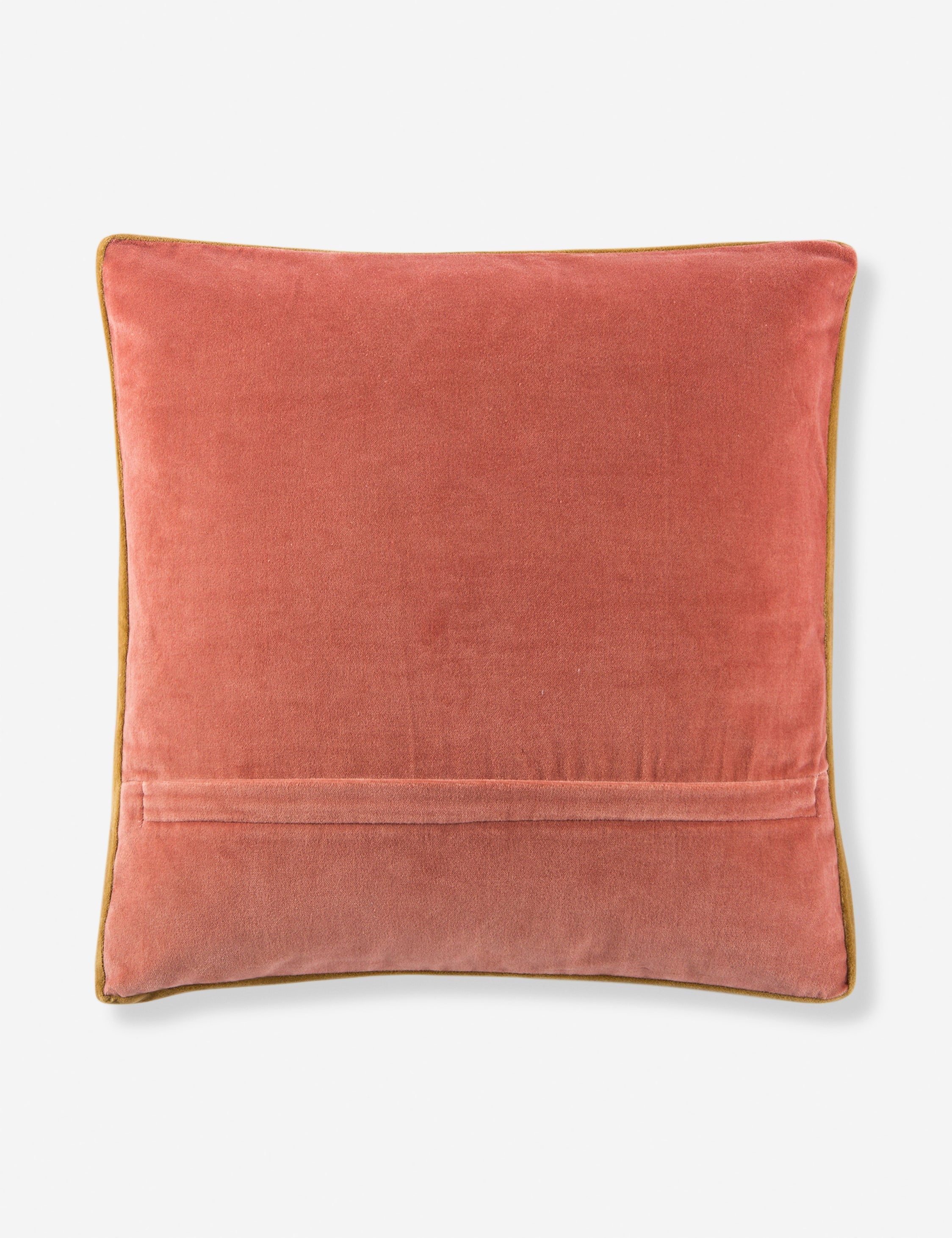 Cleo Throw Pillow | Velvet with Piping Detail