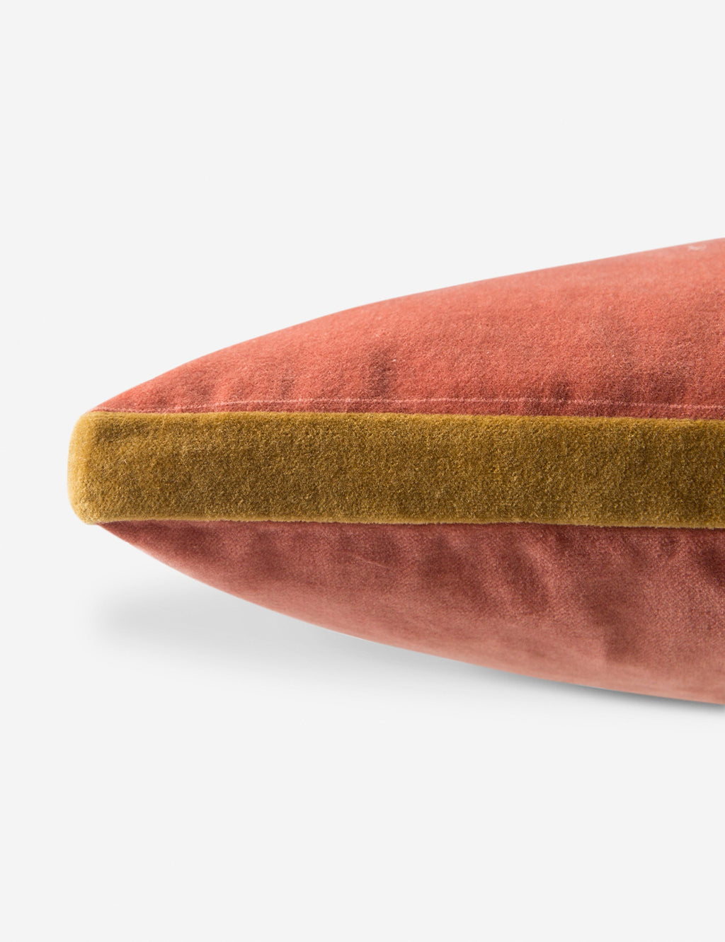Cleo Throw Pillow | Velvet with Piping Detail