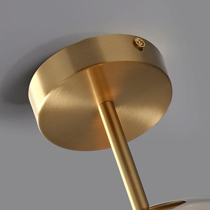 Bela Ceiling Light | Vintage Amber Bubble Glass Shade