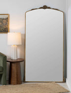 Caden Full Length Mirror | Ornate Arched Frame, Traditional Design