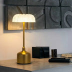Table Lamp Rechargeable Dimmable Acrylic Floral Design