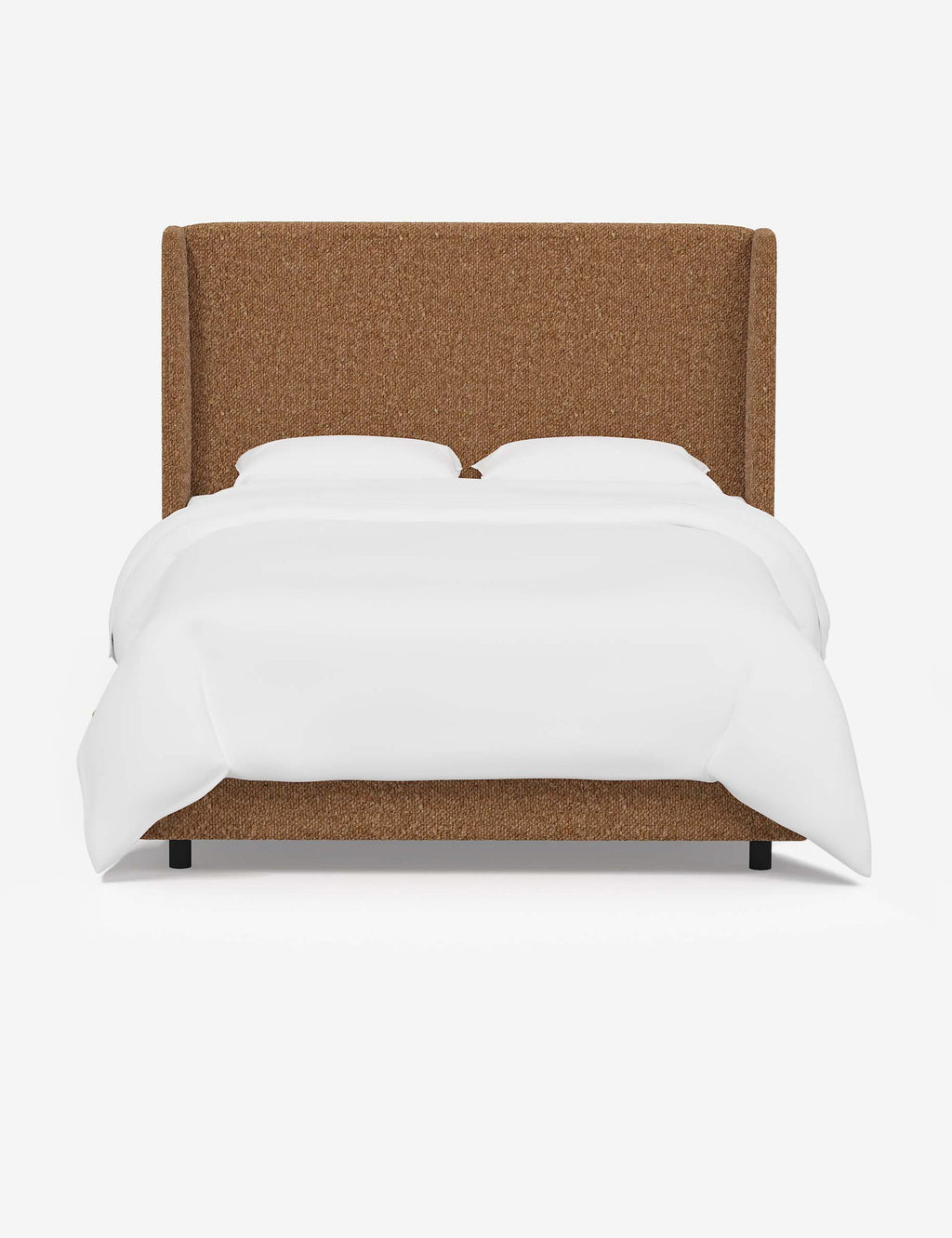 Adara Upholstered Bed | Winged Headboard, Crisp Sophistication