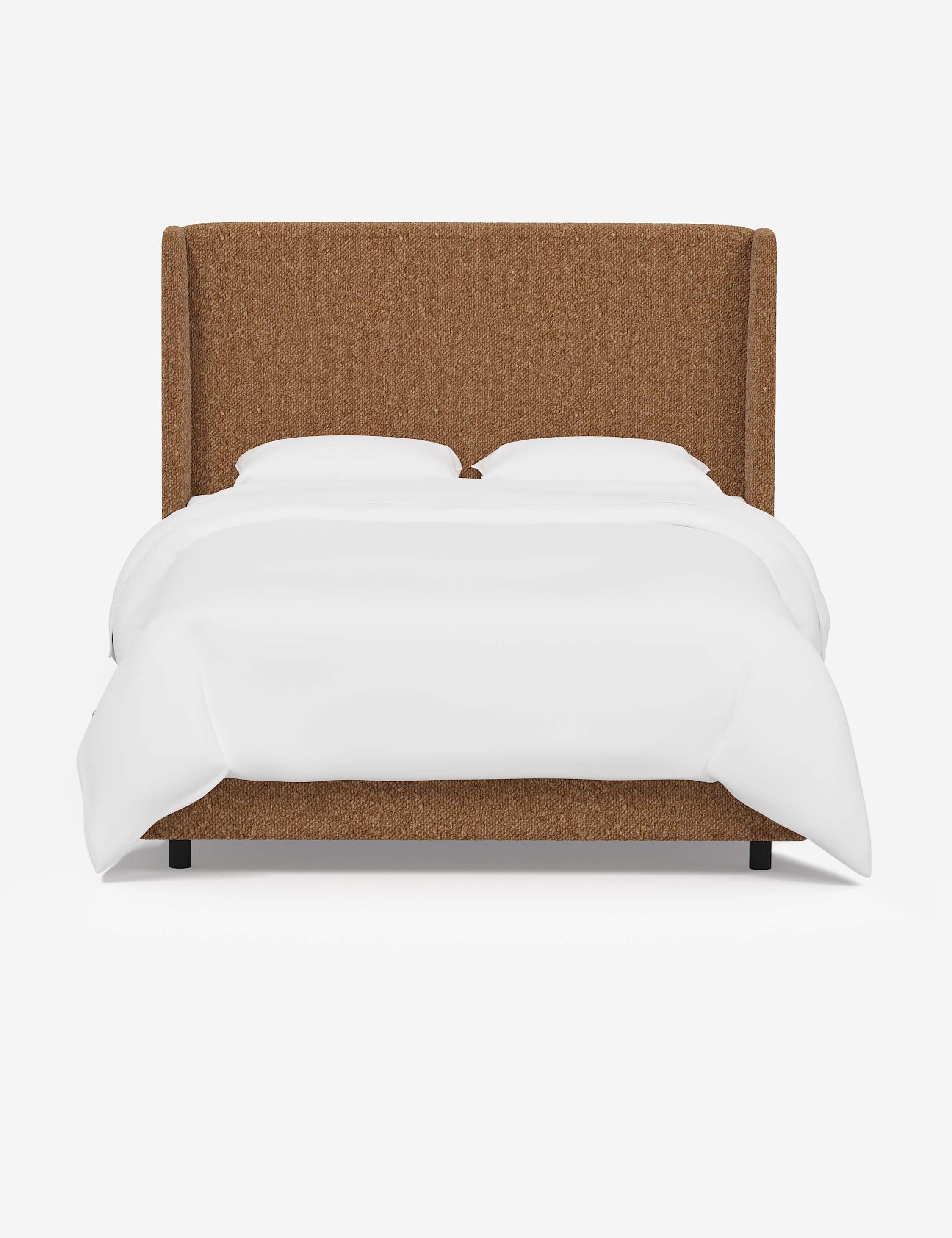 Adara Upholstered Bed | Winged Headboard, Crisp Sophistication
