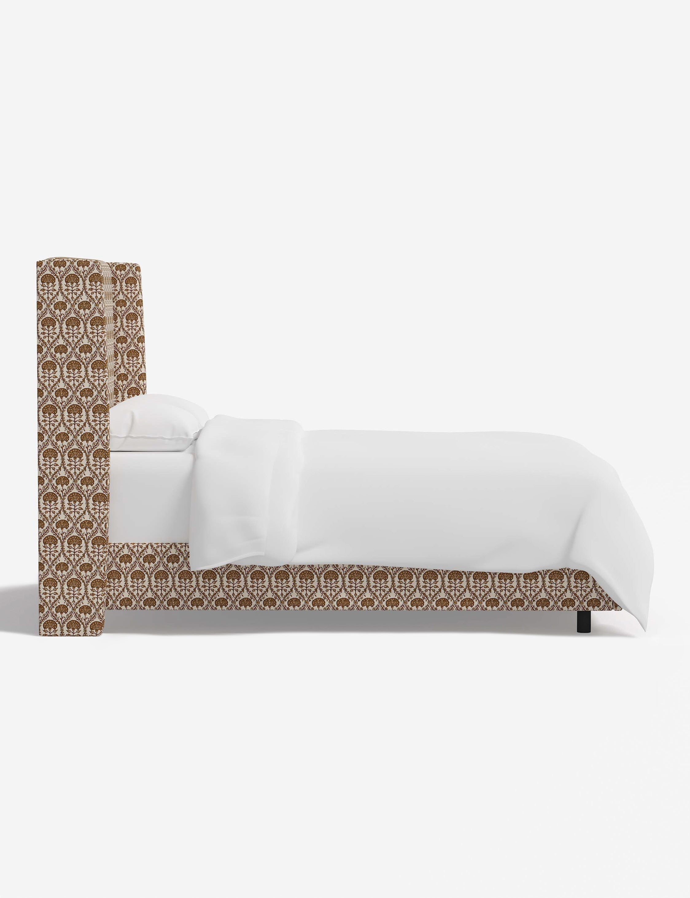 Adara Upholstered Bed | Winged Headboard, Crisp Sophistication