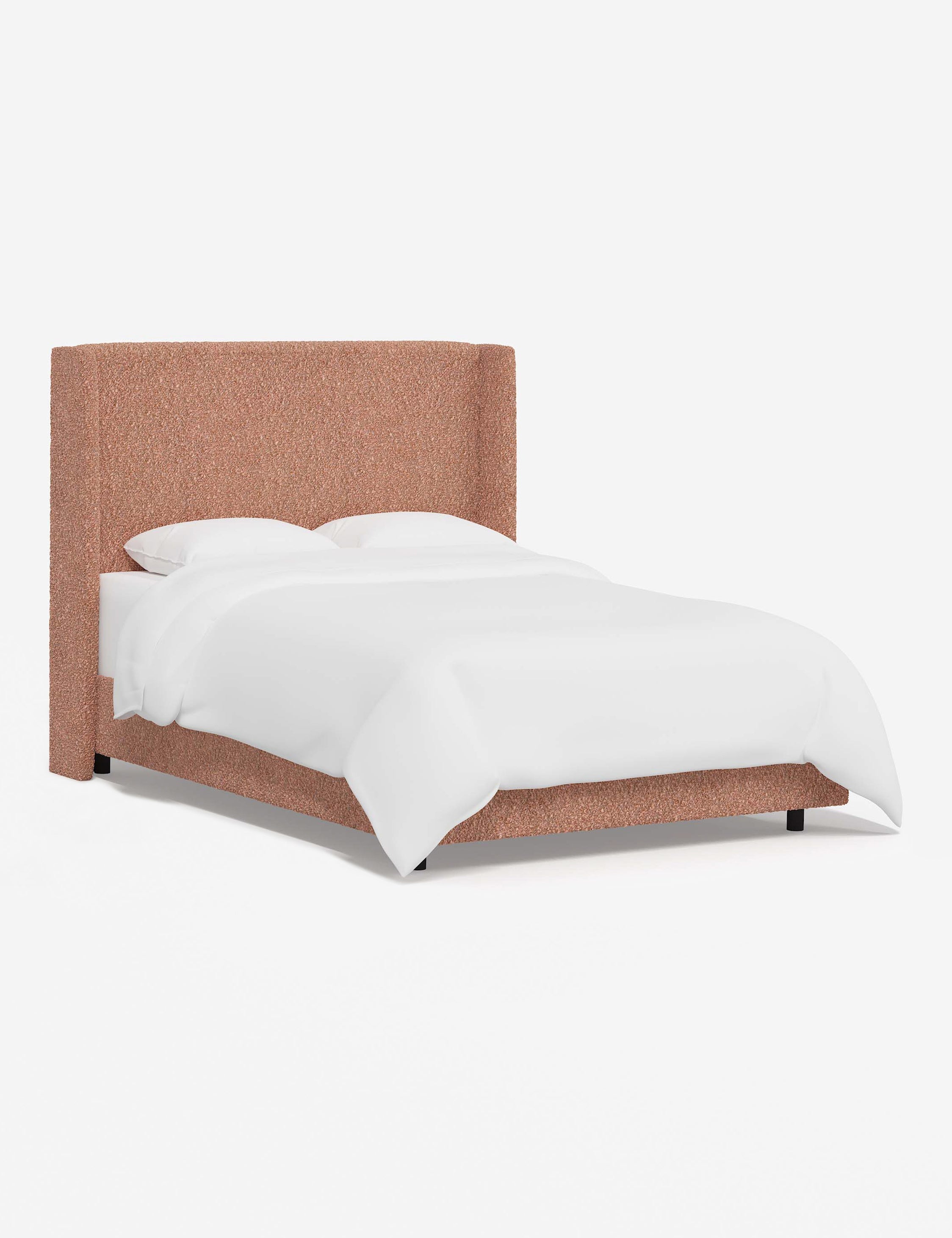 Adara Upholstered Bed | Winged Headboard, Crisp Sophistication