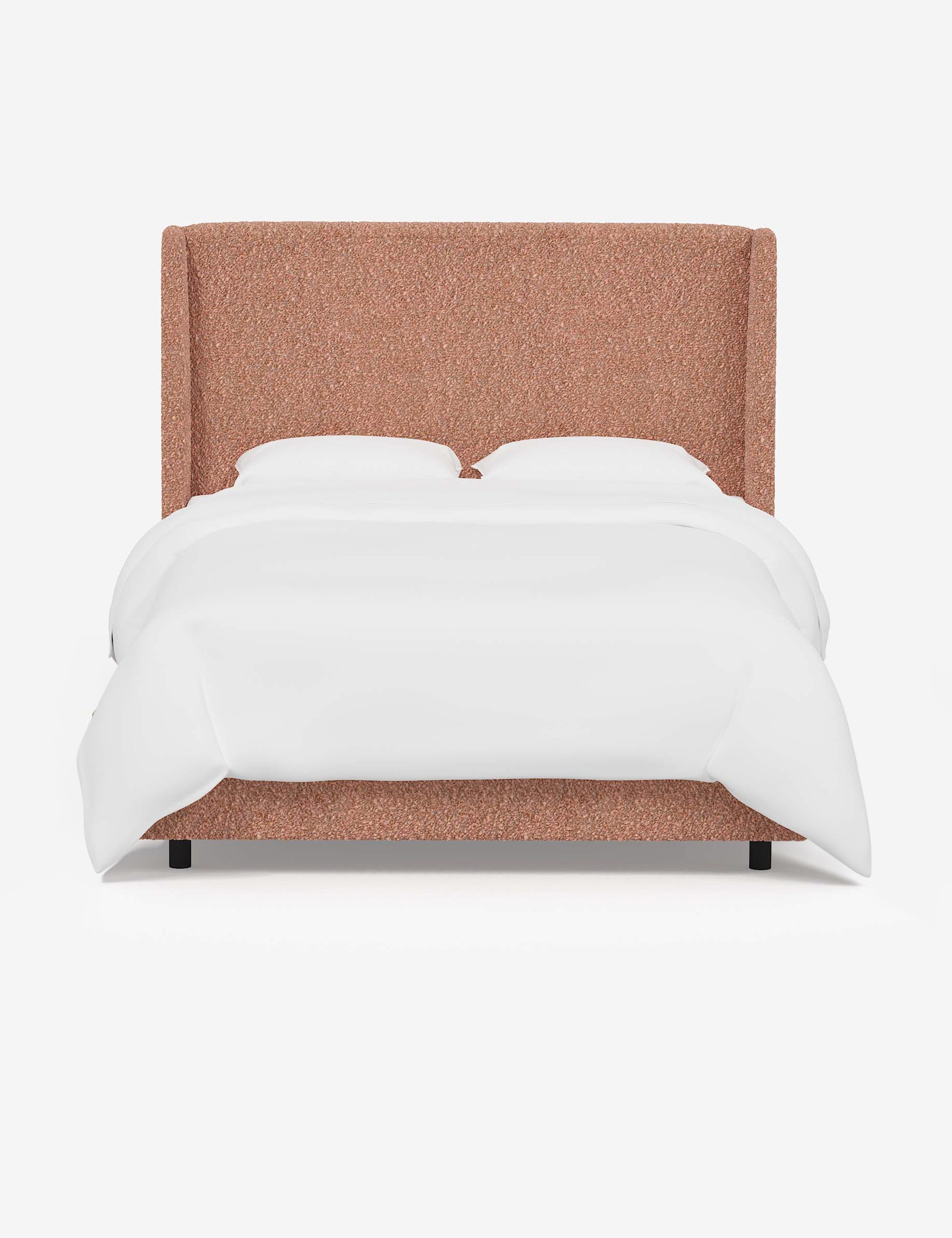 Adara Upholstered Bed | Winged Headboard, Crisp Sophistication
