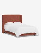Adara Upholstered Bed | Winged Headboard, Crisp Sophistication