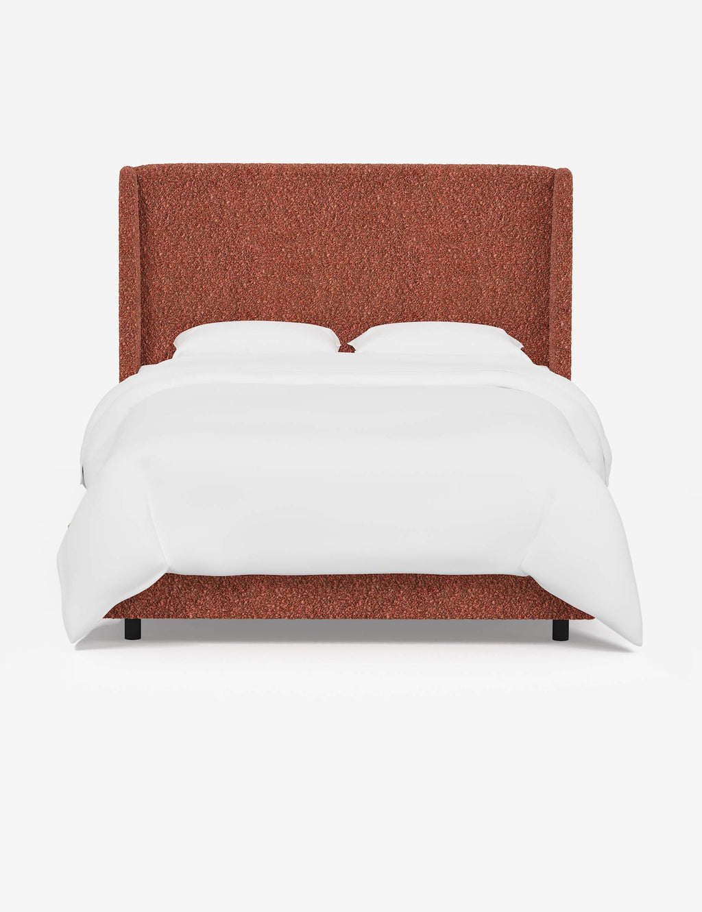 Adara Upholstered Bed | Winged Headboard, Crisp Sophistication