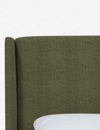 Adara Upholstered Bed | Winged Headboard, Crisp Sophistication