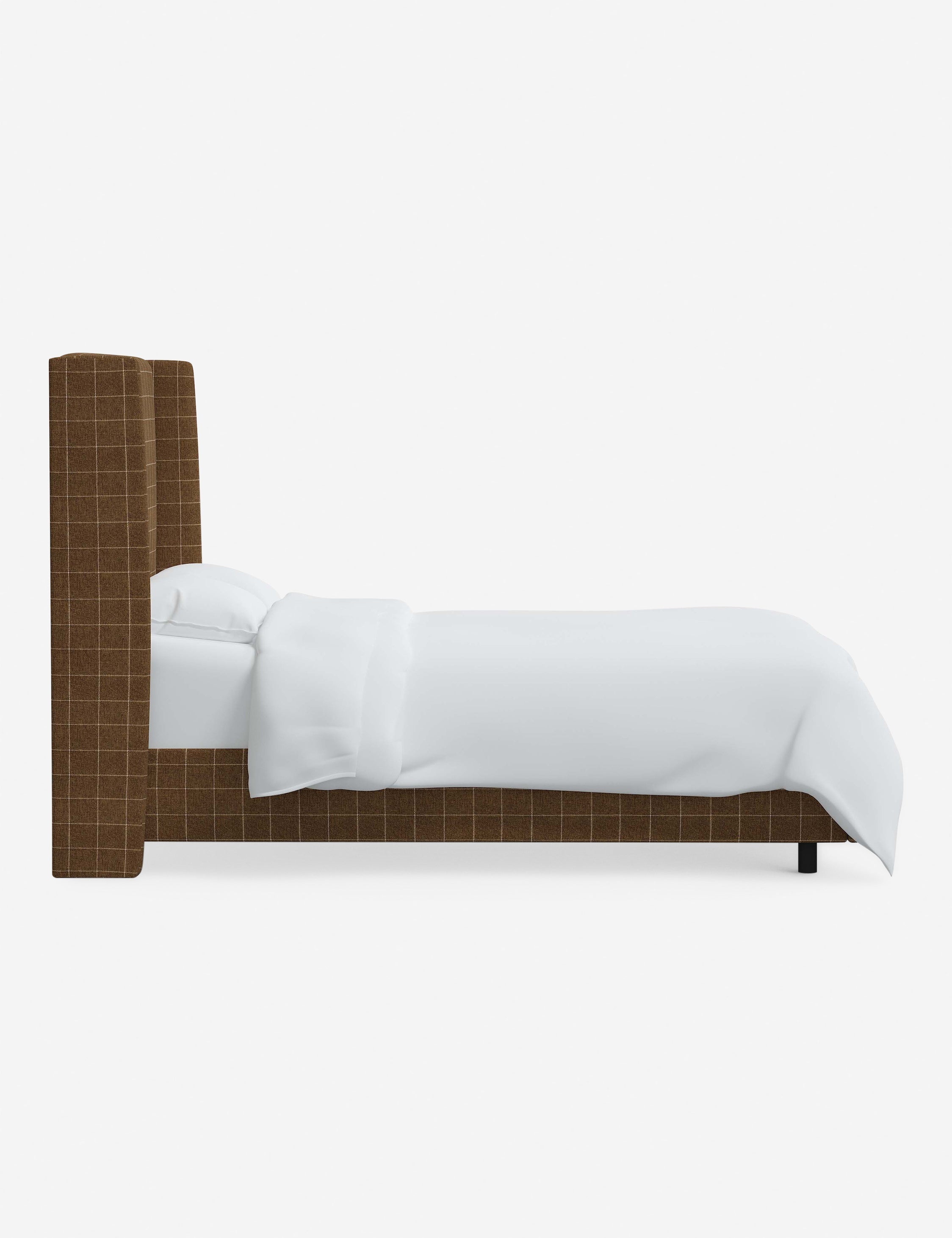 Adara Upholstered Bed | Winged Headboard, Crisp Sophistication