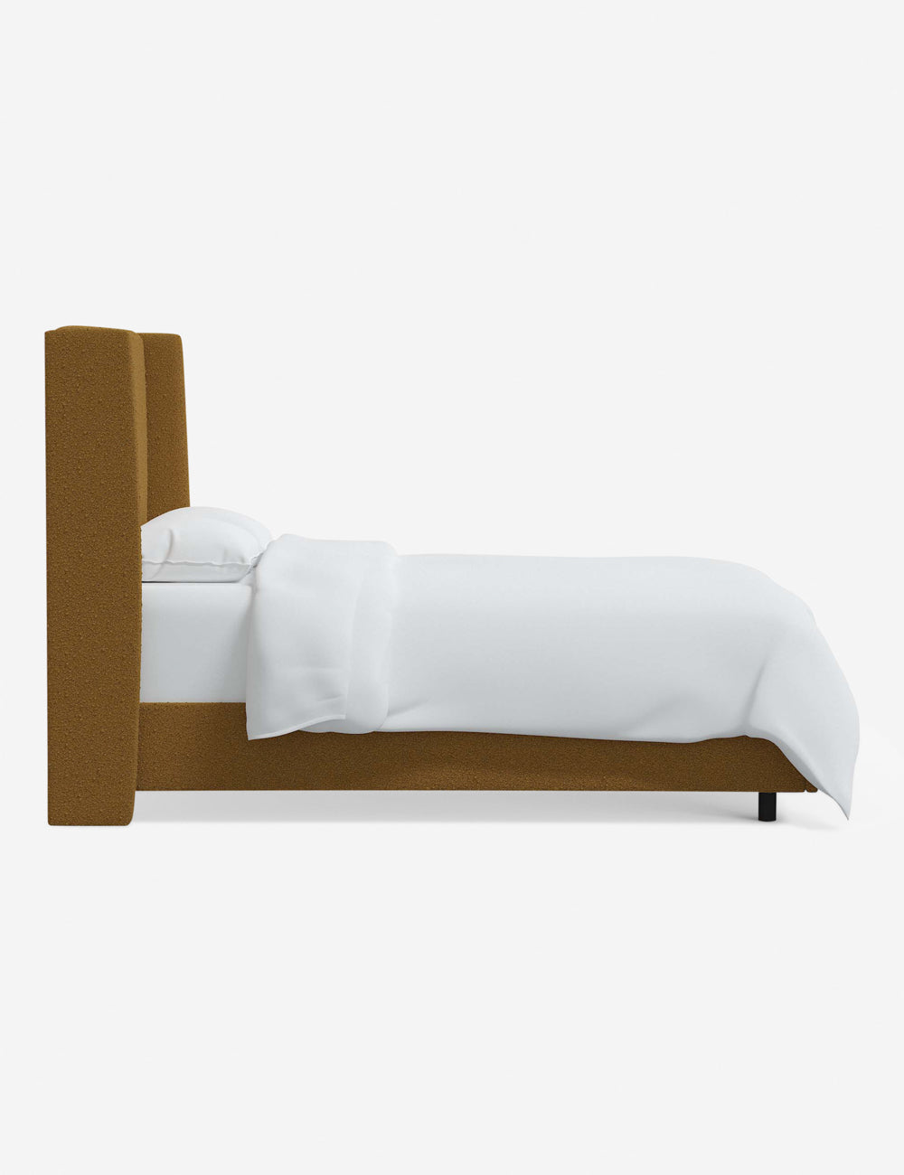 Adara Upholstered Bed | Winged Headboard, Crisp Sophistication