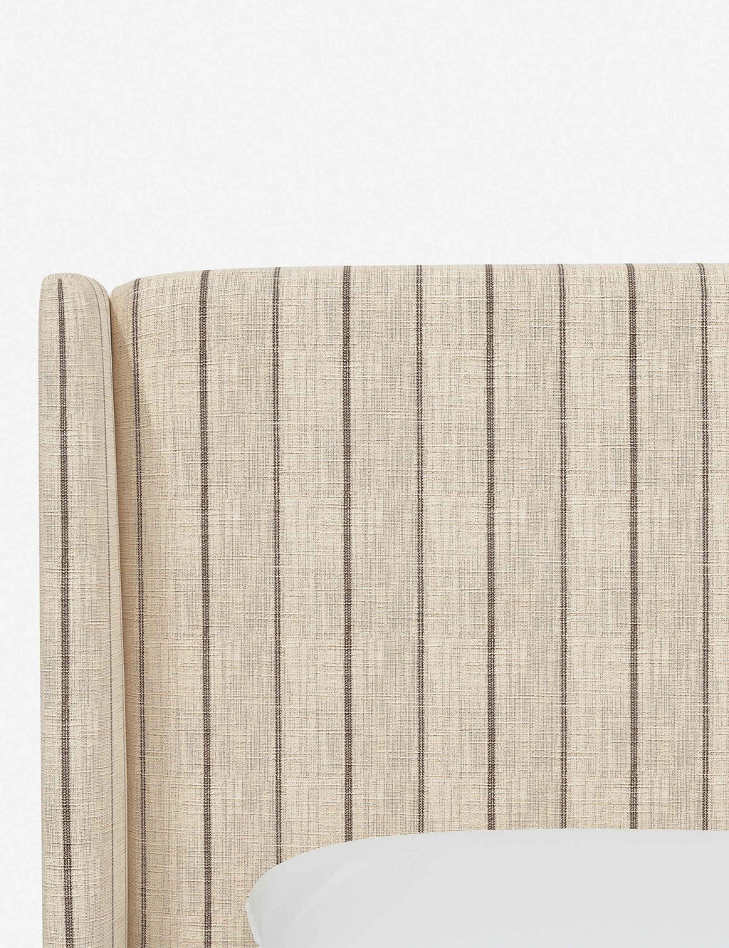 Adara Upholstered Bed | Winged Headboard, Crisp Sophistication