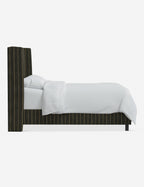 Adara Upholstered Bed | Winged Headboard, Crisp Sophistication