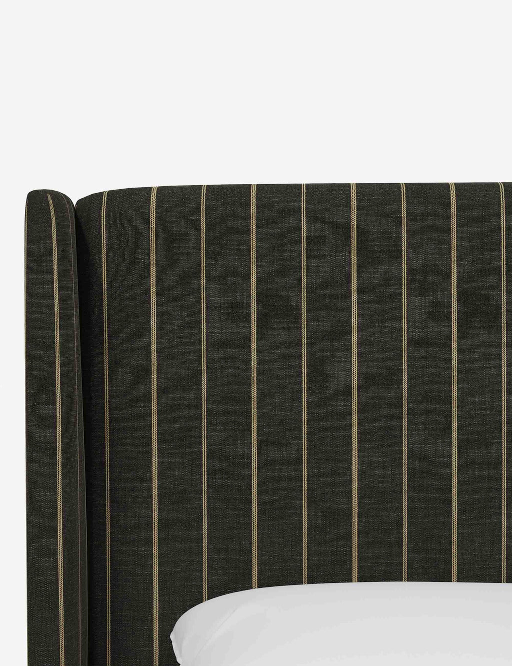Adara Upholstered Bed | Winged Headboard, Crisp Sophistication