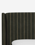 Adara Upholstered Bed | Winged Headboard, Crisp Sophistication
