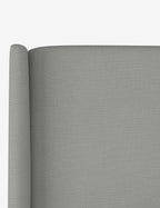 Adara Upholstered Bed | Winged Headboard, Crisp Sophistication