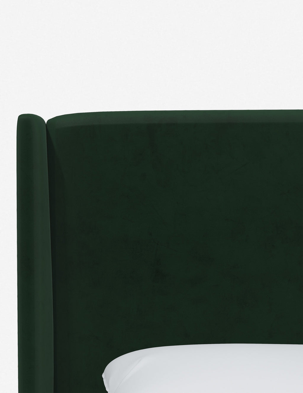 Adara Upholstered Bed | Winged Headboard, Crisp Sophistication