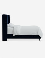 Adara Upholstered Bed | Winged Headboard, Crisp Sophistication