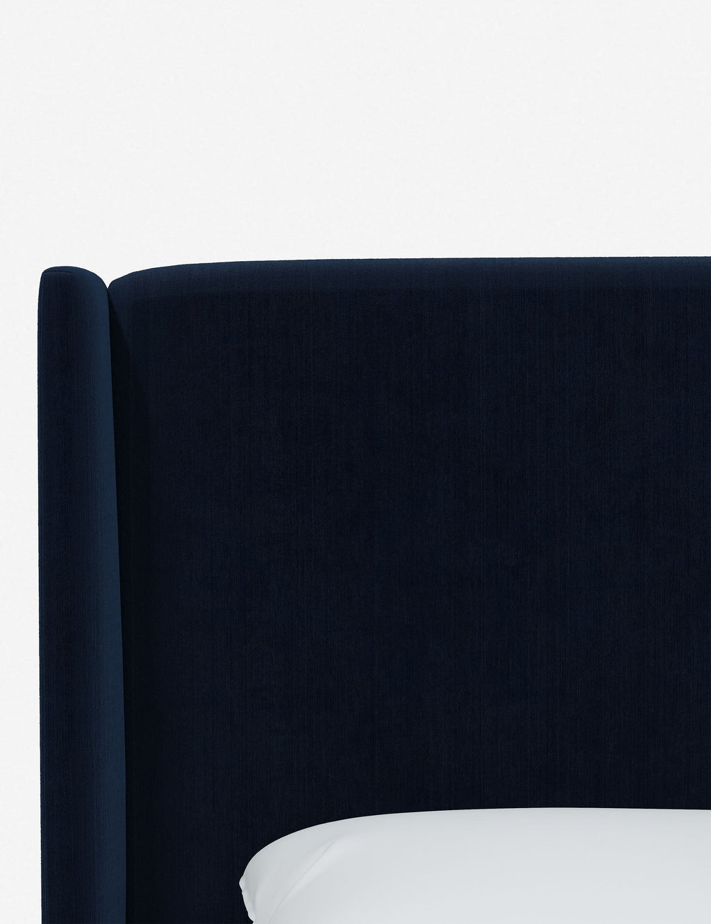 Adara Upholstered Bed | Winged Headboard, Crisp Sophistication