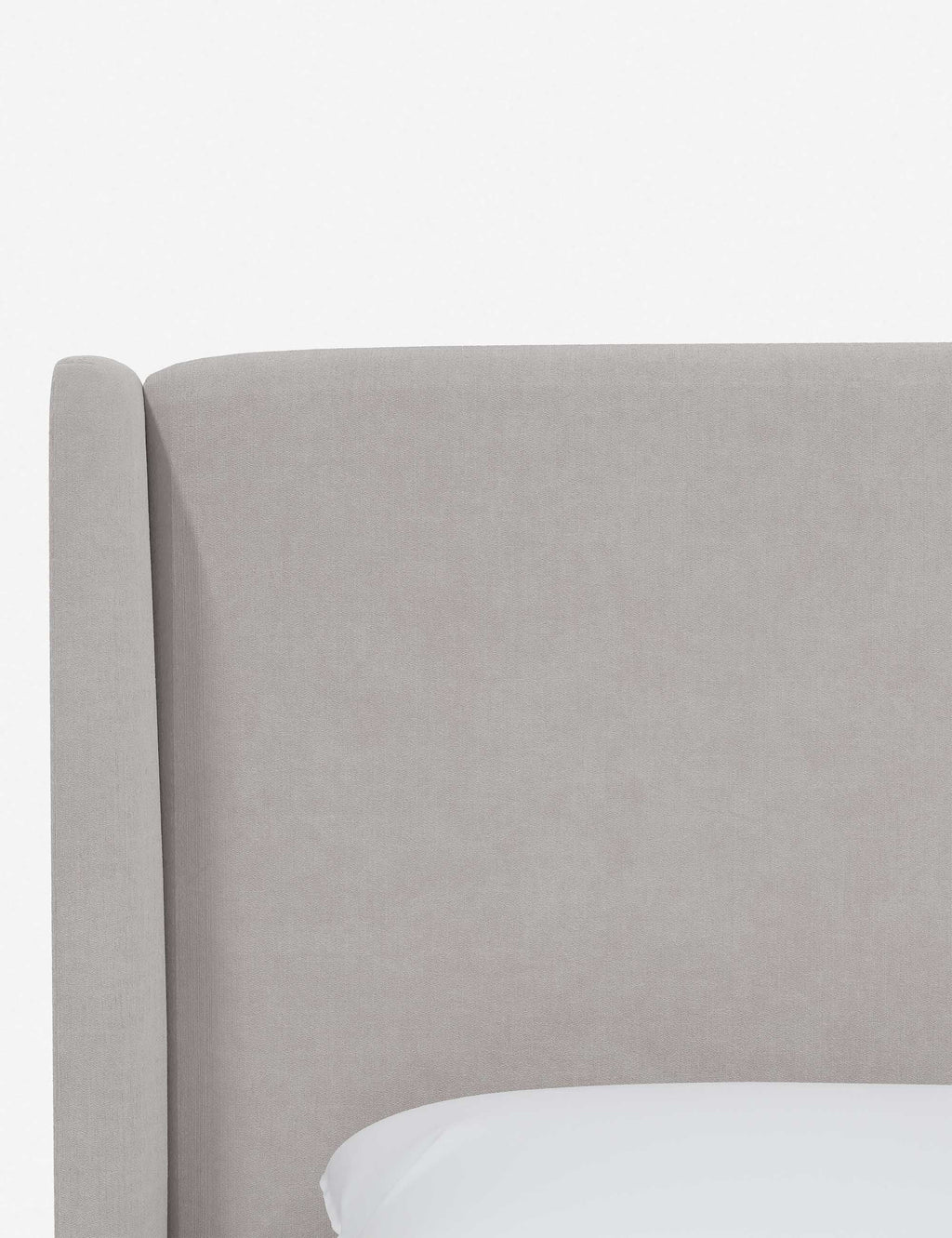 Adara Upholstered Bed | Winged Headboard, Crisp Sophistication