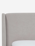 Adara Upholstered Bed | Winged Headboard, Crisp Sophistication
