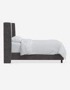 Adara Upholstered Bed | Winged Headboard, Crisp Sophistication