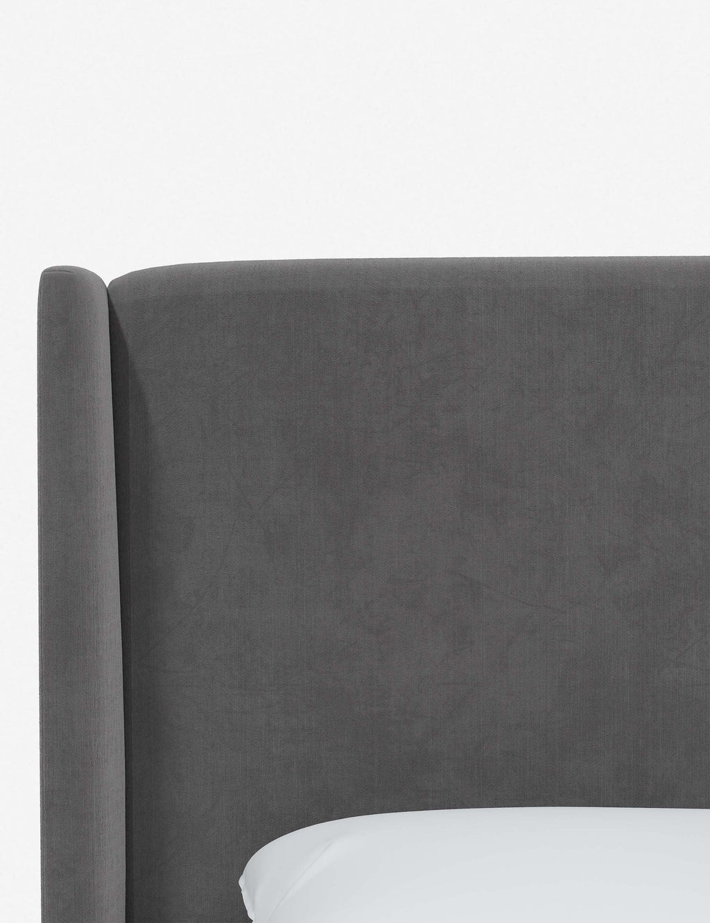 Adara Upholstered Bed | Winged Headboard, Crisp Sophistication