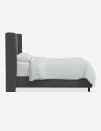 Adara Upholstered Bed | Winged Headboard, Crisp Sophistication