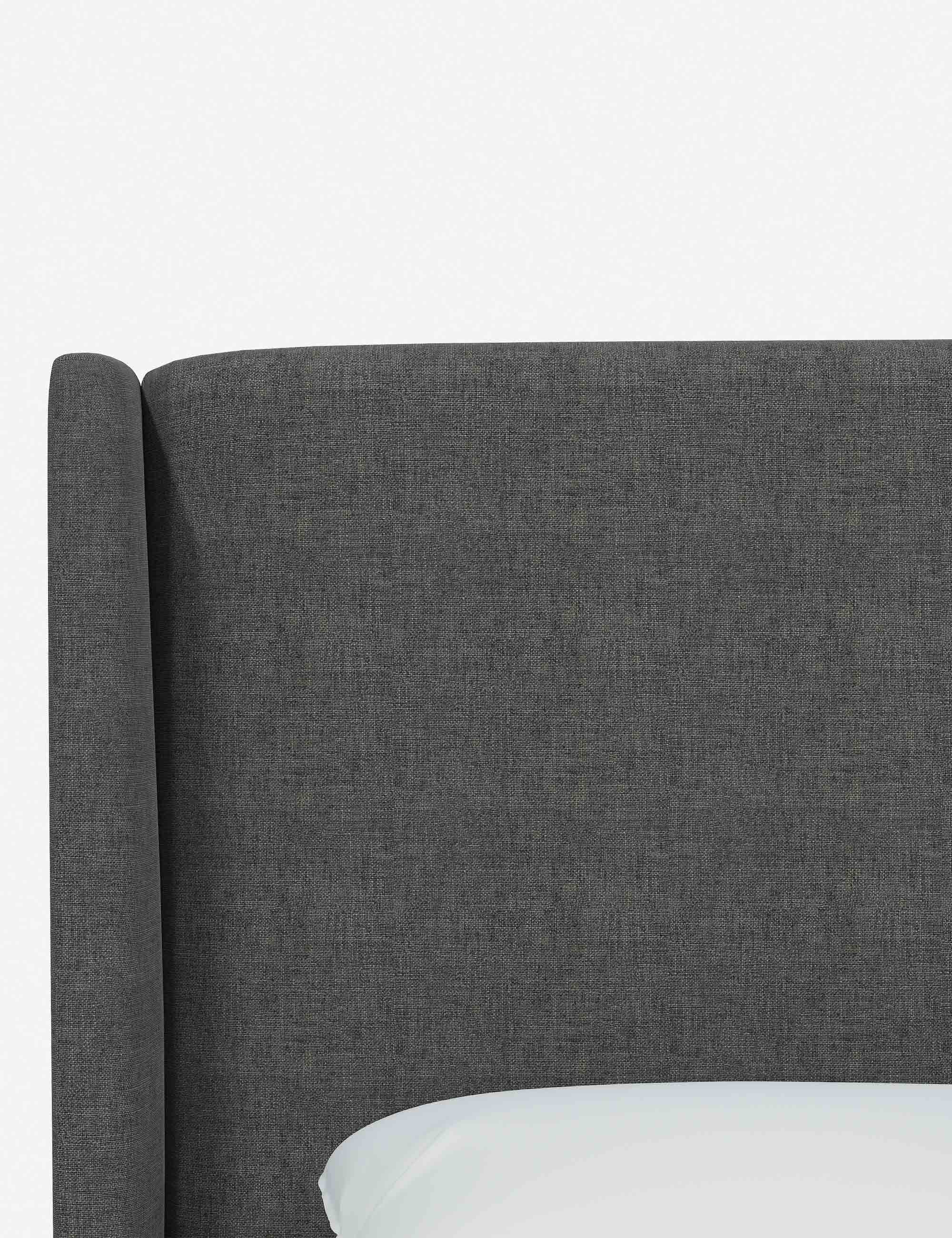 Adara Upholstered Bed | Winged Headboard, Crisp Sophistication