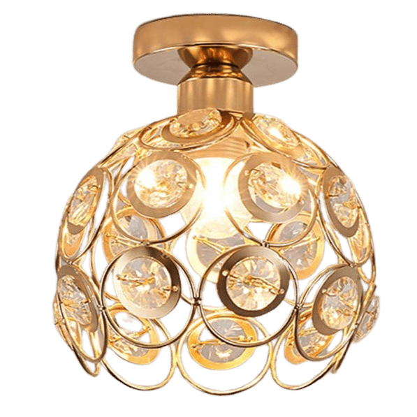 Bela Ceiling Lamp | Compact Crystal Light Pattern