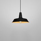 Modern Industrial Round Iron Single-Light Pendant for Living Room