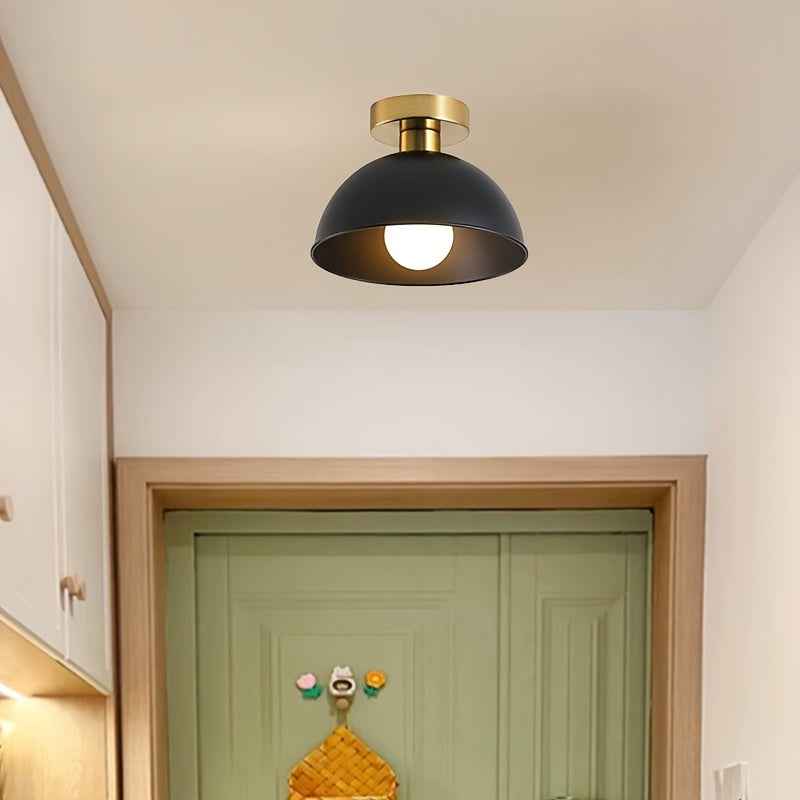 Bela Semi-Flush Ceiling Lamp | Matte Metal, Compact Design