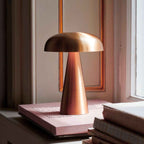 Aurora – Rose Gold Modern Rechargeable LED Table Lamp