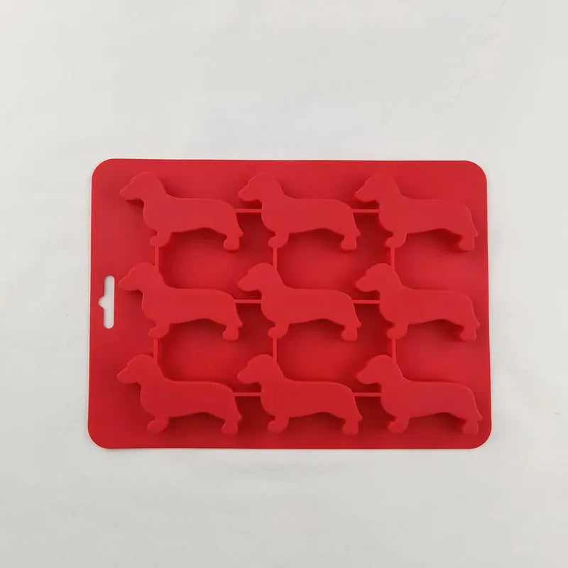 Doxie Ice Mold | Flexible Silicone, Dachshund Design