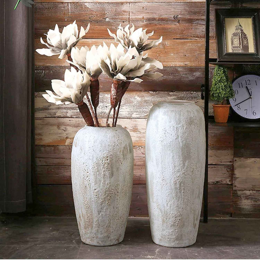Bello Rustic Ceramic Planter Vase | Handcrafted, Large Size