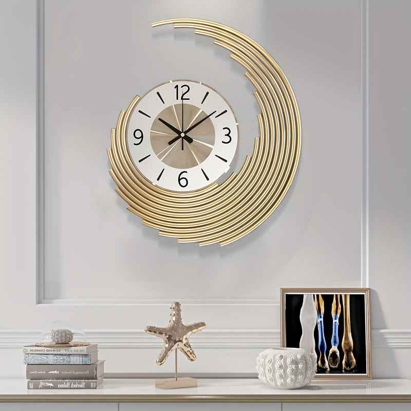 Bello 3D Metal Wall Clock | Silent Quartz Movement, Large Size