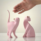 Dalia Handgeschilderd Kattenbeeld | Ambachtelijk Handwerk, Duurzaam Resin