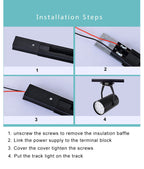Contemporary LED Flush Mount Tubular Track Lighting - Available in 3, 4, or 5 Lights