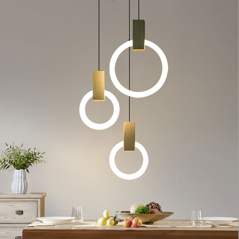 NordCirca: Minimalist LED Pendant Lamp with Acrylic Ring – for Modern Living & Entrance Areas