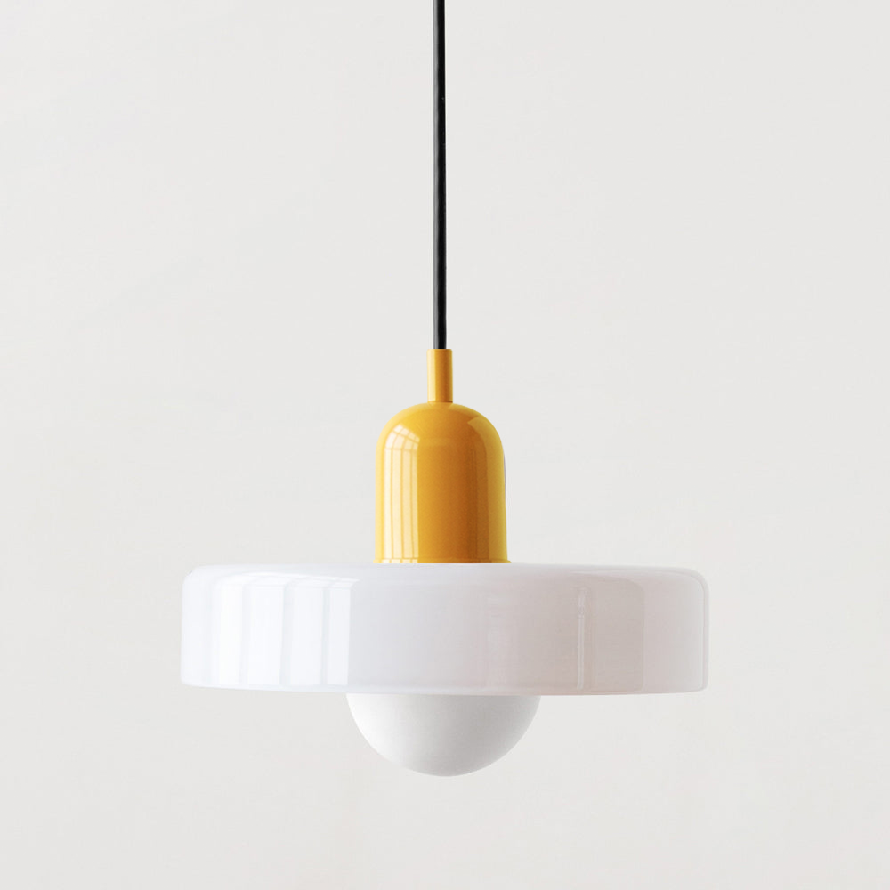 Luna Colored Glass Pendant Light | Adjustable Height, Modern Design