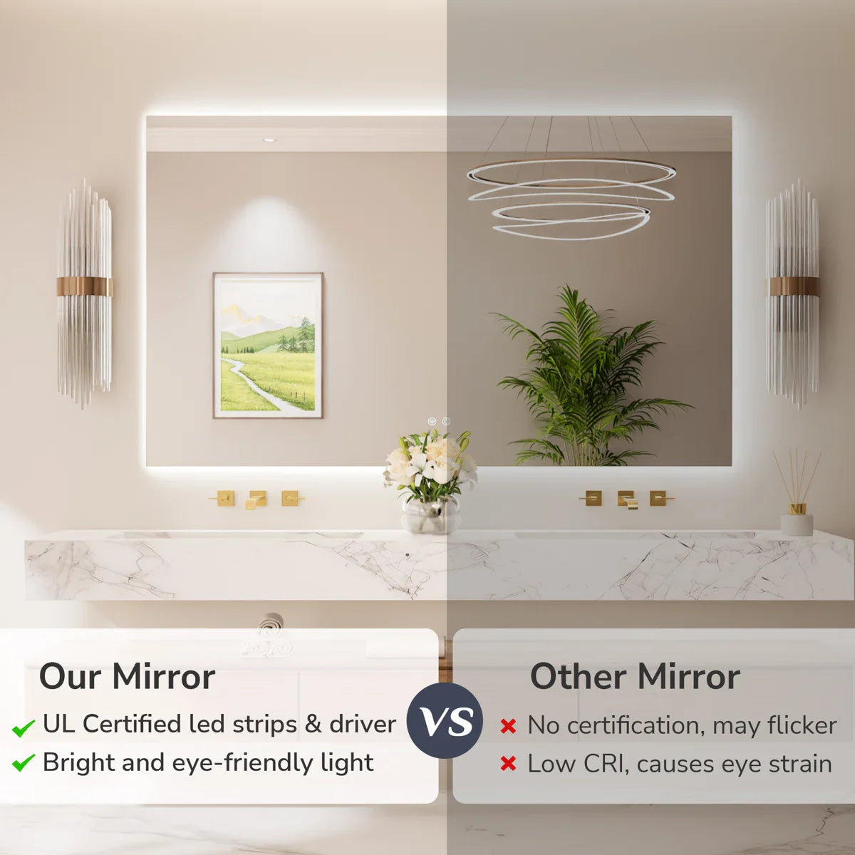 Armadale LED bathroom mirror